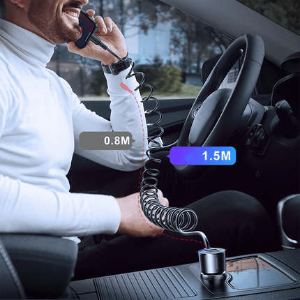 Joyroom Joyroom Autolader Oplader Lightning & USB - A Snellader - 17W (1.5m) [Triple Fast Car Charger] Hurtel 6