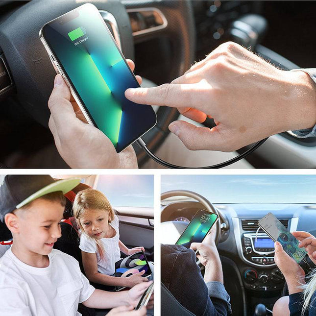 Joyroom Autolader Oplader Snellader 5x USB - A - 45W (1.5m) [5x Fast Car Charger] - VCTparts.nl