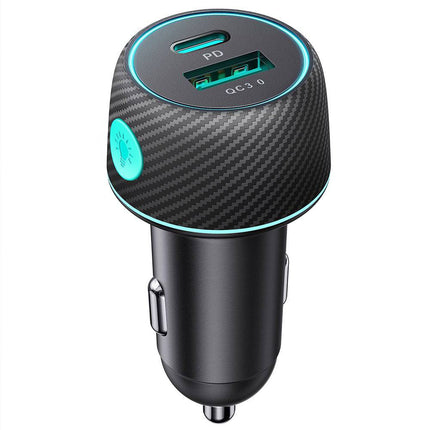 Joyroom Joyroom Autolader Snellader USB - A & USB - C 60W Zwart Hurtel 9