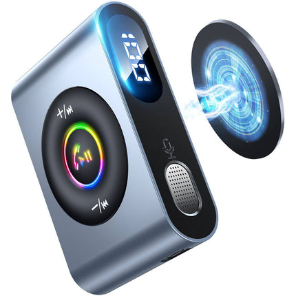 Joyroom Joyroom Bluetooth AUX Zender Bluetooth 5.3 (zender/ontvanger) voor Auto Grijs Hurtel 7