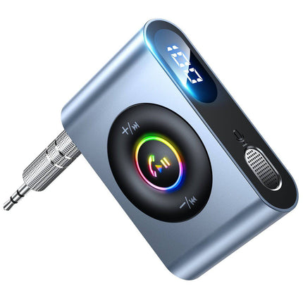 Joyroom Joyroom Bluetooth AUX Zender Bluetooth 5.3 (zender/ontvanger) voor Auto Grijs Hurtel 1