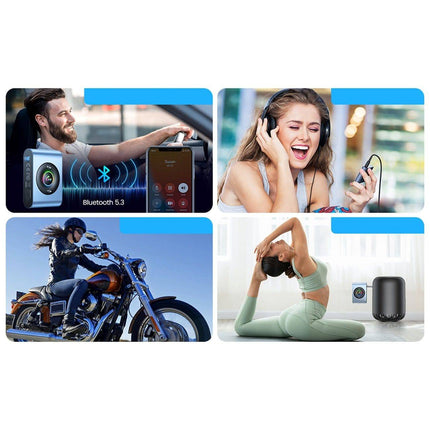 Joyroom Joyroom Bluetooth AUX Zender Bluetooth 5.3 (zender/ontvanger) voor Auto Grijs Hurtel 4
