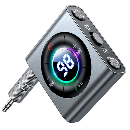 Joyroom Joyroom Bluetooth AUX Zender (zender/ontvanger) voor Auto Grijs Hurtel 1
