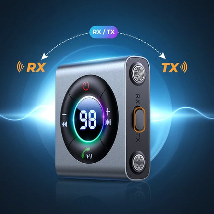 Joyroom Joyroom Bluetooth AUX Zender (zender/ontvanger) voor Auto Grijs Hurtel 7