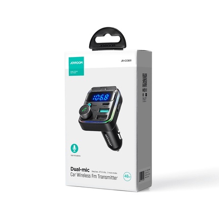 Joyroom Joyroom Bluetooth Muziek FM Transmitter Pro Handsfree Bellen met BassBooster USB - C & 2x USB - A Lader Zwart Hurtel 5
