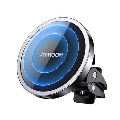 Joyroom JR-ZS240 Autohalter mit Qi Inductive Air Rooster Ladegerät-Schwarz