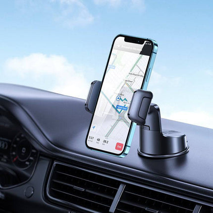 Joyroom Joyroom Mechanische Auto Telefoonhouder voor Dashboard en Voorruit Zwart Hurtel 8
