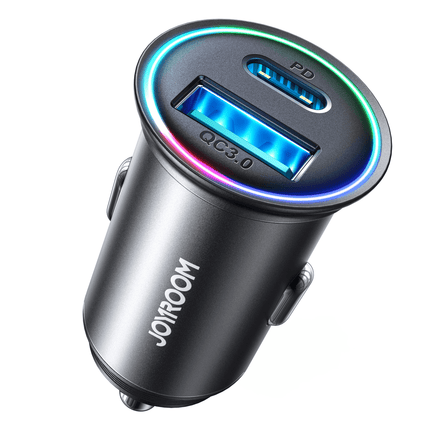 Joyroom Joyroom Mini Autolader Snellader USB - C & USB - A 60W met LED Indicator Zwart Hurtel 10