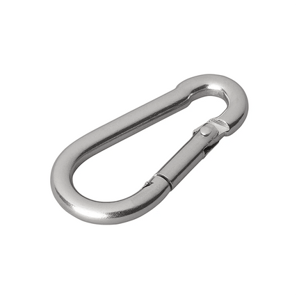 Karabijnhaak RVS 5x50mm Klein [Carabijnhaak - Musketon - Veerhaak] - VCTparts.nl