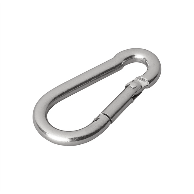 Karabijnhaak RVS 5x50mm Klein [Carabijnhaak - Musketon - Veerhaak] - VCTparts.nl