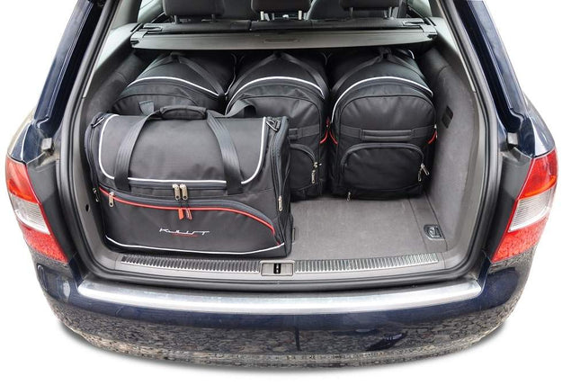 Kjust Kjust Reistassenset voor Audi A4 Avant 2002-2005 - Set van 5 Tassen met 3 Roltassen en 2 Vliegtuigtassen Harvest Automotive 2