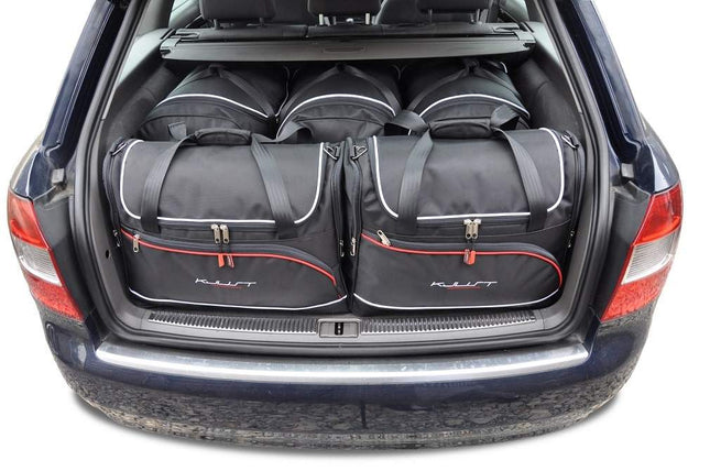 Kjust Kjust Reistassenset voor Audi A4 Avant 2002-2005 - Set van 5 Tassen met 3 Roltassen en 2 Vliegtuigtassen Harvest Automotive 1