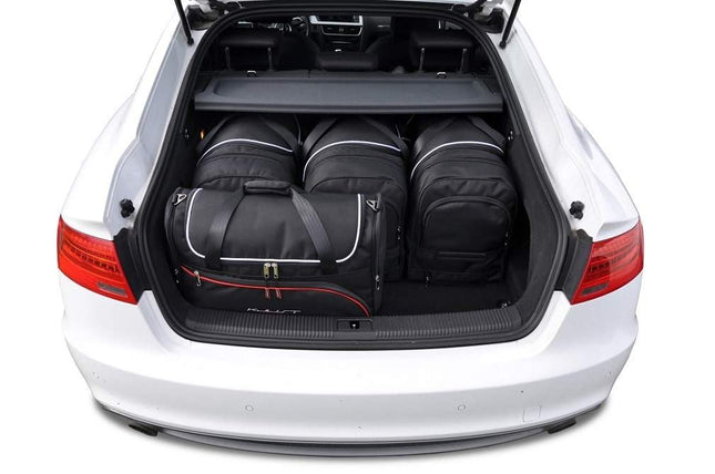 Kjust Kjust Reistassenset voor Audi A5 Sportback 2009-2017 - Set van 5 Tassen met 3 Roltassen en 2 Vliegtuigtassen Harvest Automotive 2