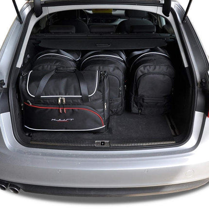 Kjust Kjust Reistassenset voor Audi A6 Allroad 2012-2018 - Set van 5 Tassen met 3 Roltassen en 2 Vliegtuigtassen Harvest Automotive 2