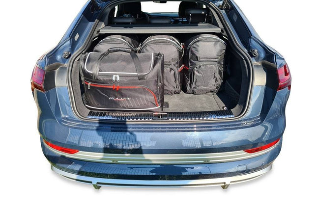 Kjust Kjust Reistassenset voor Audi e-tron Sportback 2020-2023 - Set van 5 Tassen met 3 Roltassen en 2 Vliegtuigtassen Harvest Automotive 2