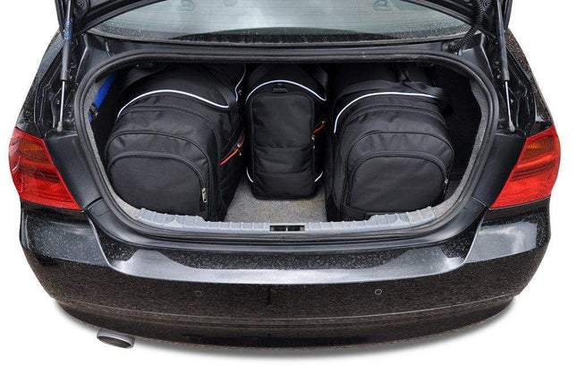 Kjust Kjust Reistassenset voor BMW 3 serie Sedan 2005-2010 - Set van 4 Tassen met 2 Roltassen en 2 Vliegtuigtassen Harvest Automotive 2