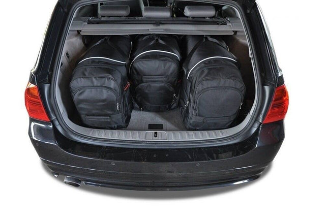 Kjust Kjust Reistassenset voor BMW 3 serie Touring 2005-2010 - Set van 4 Tassen met 3 Roltassen en 1 Vliegtuigtas Harvest Automotive 2