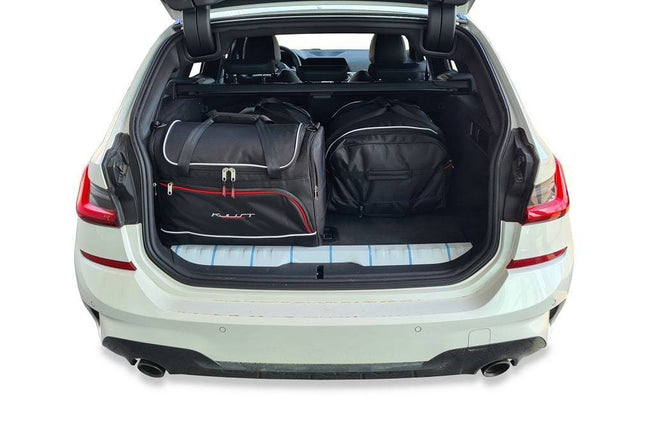 Kjust Kjust Reistassenset voor BMW 3 serie Touring vanaf 2019 - Set van 4 Tassen met 2 Roltassen en 2 Vliegtuigtassen Harvest Automotive 2