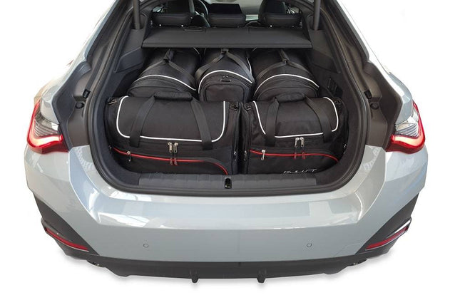 Kjust Kjust Reistassenset voor BMW 4 serie Gran coupe vanaf 2021 - Set van 5 Tassen met 2 Roltassen 1 Sporttas en 2 Vliegtuigtassen Harvest Automotive 1