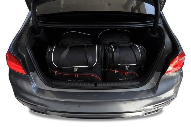 Kjust Kjust Reistassenset voor BMW 5 serie Sedan 2017-2023 - Set van 4 Tassen met 2 Roltassen en 2 Vliegtuigtassen Harvest Automotive 1