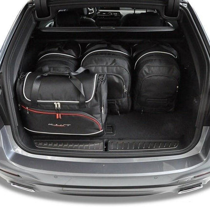 Kjust Kjust Reistassenset voor BMW 5 serie Touring 2017-2024 - Set van 5 Tassen met 3 Roltassen en 2 Vliegtuigtassen Harvest Automotive 2