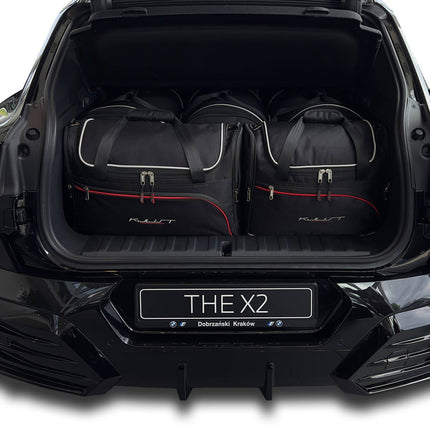 Kjust Kjust Reistassenset voor BMW iX2 vanaf 2023 - Set van 5 Tassen met 3 Roltassen en 2 Vliegtuigtassen Harvest Automotive 1