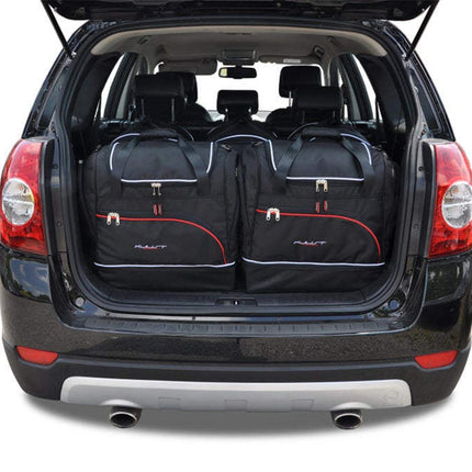 Kjust Kjust Reistassenset voor Chevrolet Captiva 2006-2016 - Set van 5 Tassen met 3 Roltassen en 2 Sporttassen Harvest Automotive 1