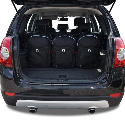 Kjust Kjust Reistassenset voor Chevrolet Captiva 2006-2016 - Set van 5 Tassen met 3 Roltassen en 2 Sporttassen Harvest Automotive 2