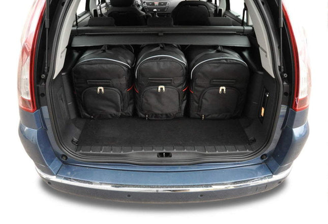 Kjust Kjust Reistassenset voor Citroen C4 Grand Picasso 2006-2014 - Set van 5 Tassen met 3 Roltassen en 2 Sporttassen Harvest Automotive 2