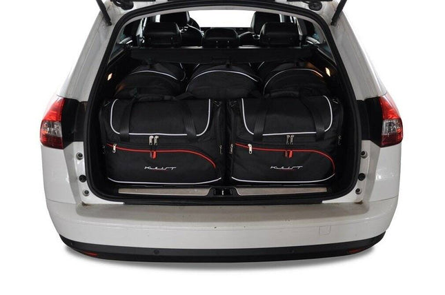 Kjust Kjust Reistassenset voor Citroen C5 Tourer stationwagen 2008-2018 - Set van 5 Tassen met 3 Roltassen en 2 Vliegtuigtassen Harvest Automotive 1