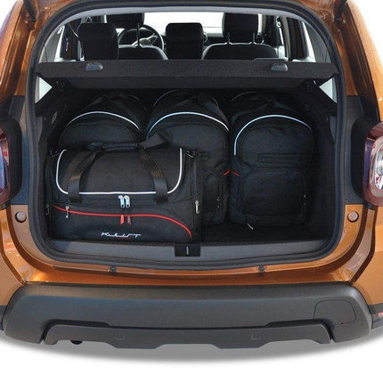 Kjust Kjust Reistassenset voor Dacia Duster 2018-2024 - Set van 5 Tassen met 3 Roltassen en 2 Vliegtuigtassen Harvest Automotive 2