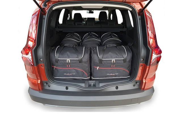 Kjust Kjust Reistassenset voor Dacia Jogger vanaf 2022 - Set van 5 Tassen met 3 Roltassen en 2 Sporttassen Harvest Automotive 1