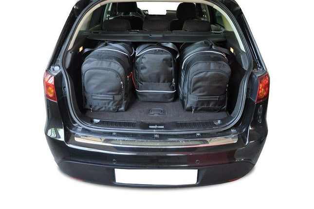 Kjust Kjust Reistassenset voor Fiat Croma 2005-2011 - Set van 4 Tassen met 2 Roltassen 1 Sporttas en 1 Vliegtuigtas Harvest Automotive 2