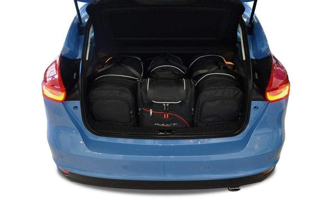 Kjust Kjust Reistassenset voor Ford Focus 5-deurs 2011-2018 - Set van 4 Tassen met 2 Roltassen 1 Sporttas en 1 Vliegtuigtas Harvest Automotive 1