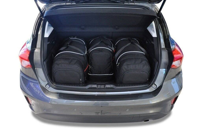 Kjust Kjust Reistassenset voor Ford Focus 5-deurs vanaf 2018 - Set van 4 Tassen met 2 Roltassen 1 Sporttas en 1 Vliegtuigtas Harvest Automotive 2