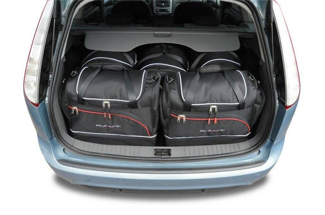 Kjust Kjust Reistassenset voor Ford Focus Wagon 2004-2008 - Set van 5 Tassen met 3 Roltassen en 2 Sporttassen Harvest Automotive 1