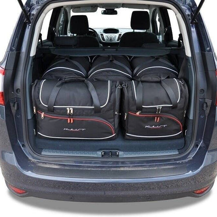 Kjust Kjust Reistassenset voor Ford Grand C-Max 2010-2015 - Set van 5 Tassen met 3 Roltassen en 2 Vliegtuigtassen Harvest Automotive 1
