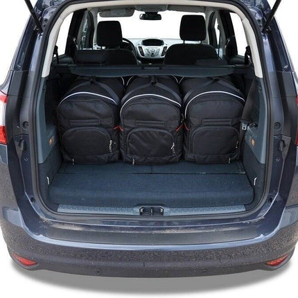 Kjust Kjust Reistassenset voor Ford Grand C-Max 2010-2015 - Set van 5 Tassen met 3 Roltassen en 2 Vliegtuigtassen Harvest Automotive 6