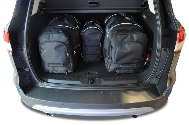 Kjust Kjust Reistassenset voor Ford Kuga 2013-2017 - Set van 4 Tassen met 2 Roltassen en 2 Vliegtuigtassen Harvest Automotive 2
