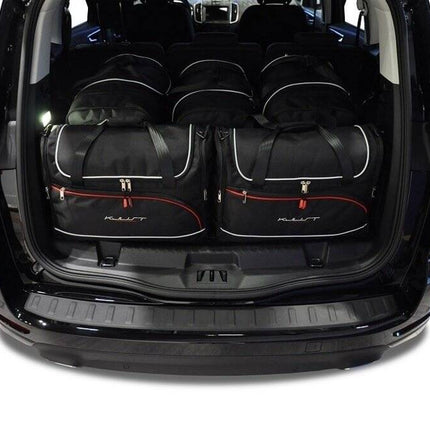 Kjust Kjust Reistassenset voor Ford S-Max 2015-2018 - Set van 5 Tassen met 3 Roltassen en 2 Vliegtuigtassen Harvest Automotive 1