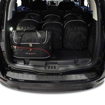 Kjust Kjust Reistassenset voor Ford S-Max 2015-2018 - Set van 5 Tassen met 3 Roltassen en 2 Vliegtuigtassen Harvest Automotive 2