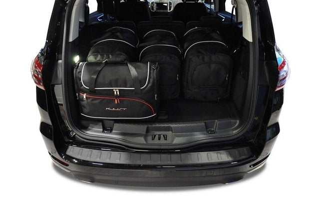 Kjust Kjust Reistassenset voor Ford S-Max 2015-2018 - Set van 5 Tassen met 3 Roltassen en 2 Vliegtuigtassen Harvest Automotive 2