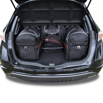 Kjust Kjust Reistassenset voor Honda Civic 5-deurs 2000-2006 - Set van 4 Tassen met 2 Roltassen en 2 Sporttassen Harvest Automotive 2