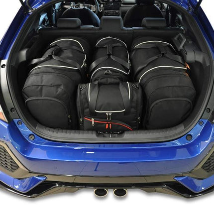 Kjust Kjust Reistassenset voor Honda Civic 5-deurs 2017-2022 - Set van 4 Tassen met 2 Roltassen 1 Sporttas en 1 Vliegtuigtas Harvest Automotive 1