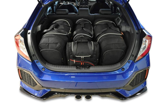 Kjust Kjust Reistassenset voor Honda Civic 5-deurs 2017-2022 - Set van 4 Tassen met 2 Roltassen 1 Sporttas en 1 Vliegtuigtas Harvest Automotive 1