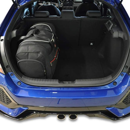Kjust Kjust Reistassenset voor Honda Civic 5-deurs 2017-2022 - Set van 4 Tassen met 2 Roltassen 1 Sporttas en 1 Vliegtuigtas Harvest Automotive 5