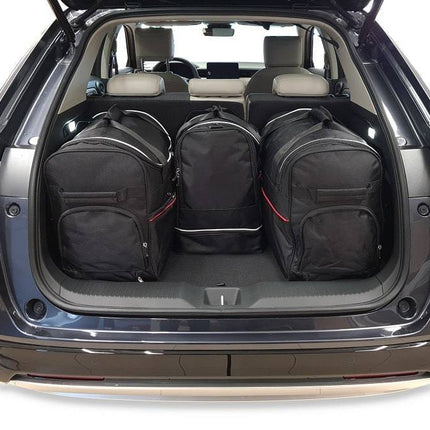 Kjust Kjust Reistassenset voor Honda CRV vanaf 2018 - Set van 4 Tassen met 2 Roltassen 1 Sporttas en 1 Vliegtuigtas Harvest Automotive 2