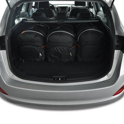 Kjust Kjust Reistassenset voor Hyundai i30 Tourer 2012-2017 - Set van 5 Tassen met 3 Roltassen en 2 Vliegtuigtassen Harvest Automotive 3