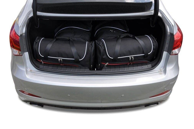 Kjust Kjust Reistassenset voor Hyundai i40 Sedan vanaf 2011 - Set van 4 Tassen met 2 Roltassen en 2 Vliegtuigtassen Harvest Automotive 1