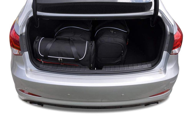 Kjust Kjust Reistassenset voor Hyundai i40 Sedan vanaf 2011 - Set van 4 Tassen met 2 Roltassen en 2 Vliegtuigtassen Harvest Automotive 2